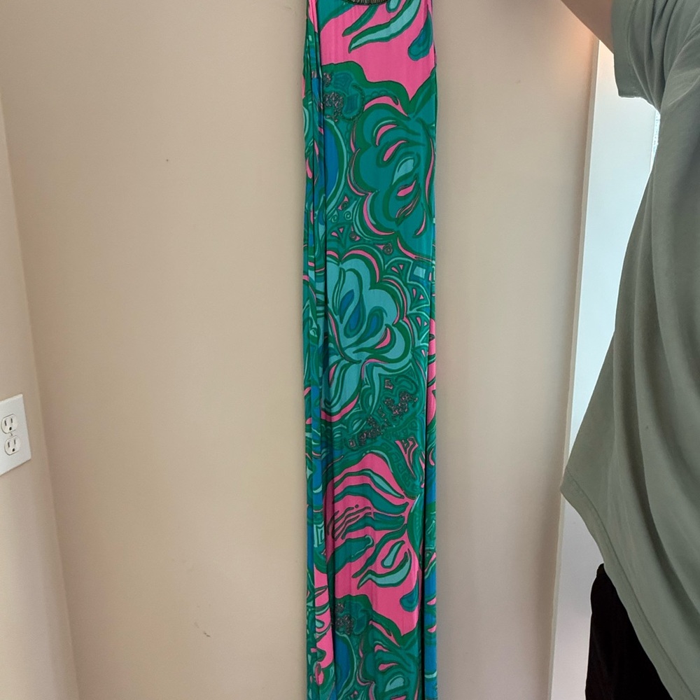 Lilly Pulitzer Pink and Green Dress
